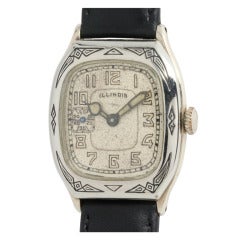 Vintage Illinois Gold Filled "Beau Brummel" Wristwatch circa 1930s