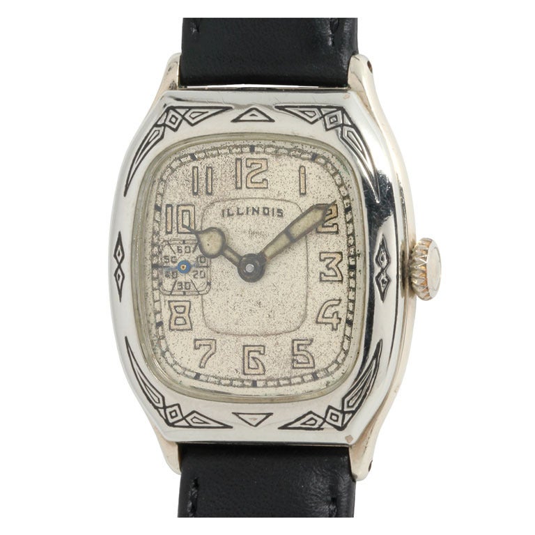 Illinois Gold Filled "Beau Brummel" Wristwatch circa 1930s