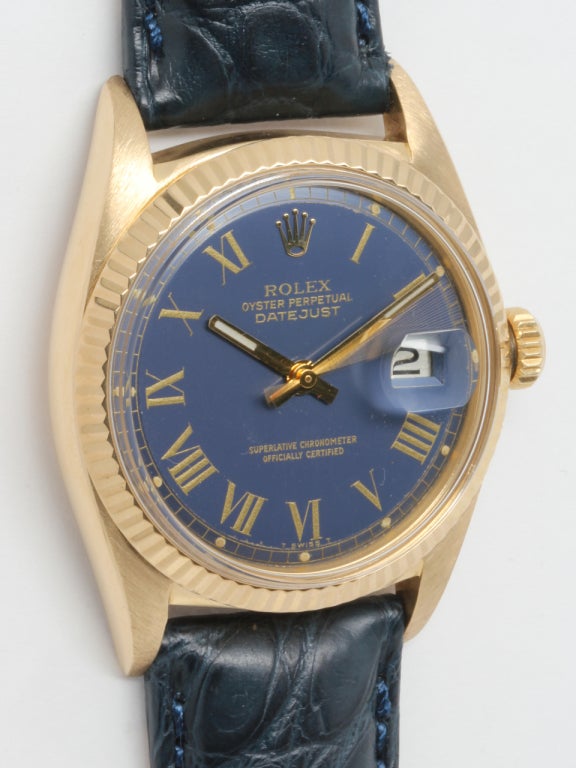 Rolex Yellow Gold Datejust Wristwatch circa 1969