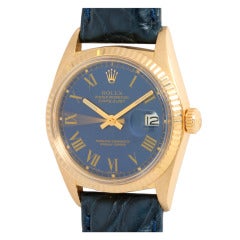 Vintage Rolex Yellow Gold Datejust Wristwatch circa 1969