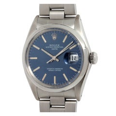 Used Rolex Stainless Steel Oyster Perpetual Date Wristwatch circa 1973