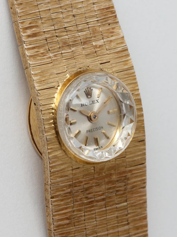 Rolex Lady's Yellow Gold Bracelet Watch circa 1960s at 1stDibs