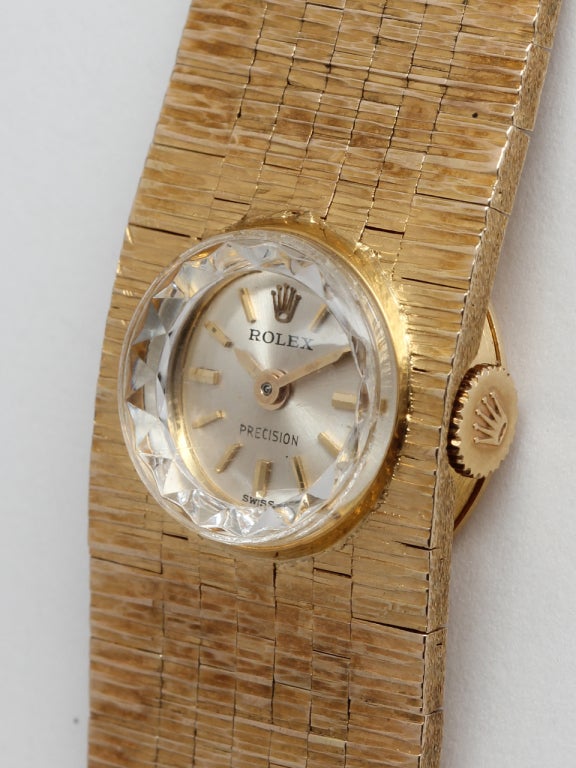 Rolex Lady's Yellow Gold Bracelet Watch circa 1960s 1