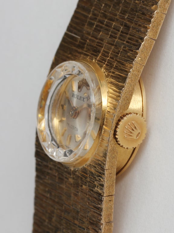 Rolex Lady's Yellow Gold Bracelet Watch circa 1960s 2