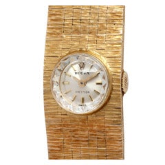 Rolex Lady's Yellow Gold Bracelet Watch circa 1960s