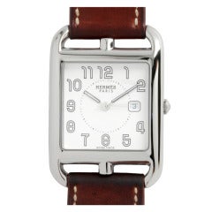 Hermes Stainless Steel Cape Cod Man's Quartz Wristwatch circa 2000