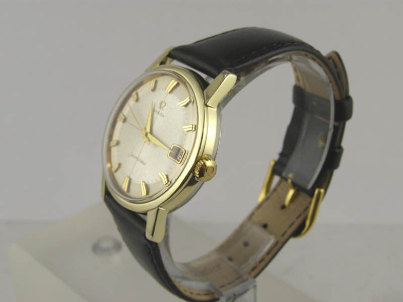 Men's Omega Gold Shell Seamaster Wristwatch circa 1960s