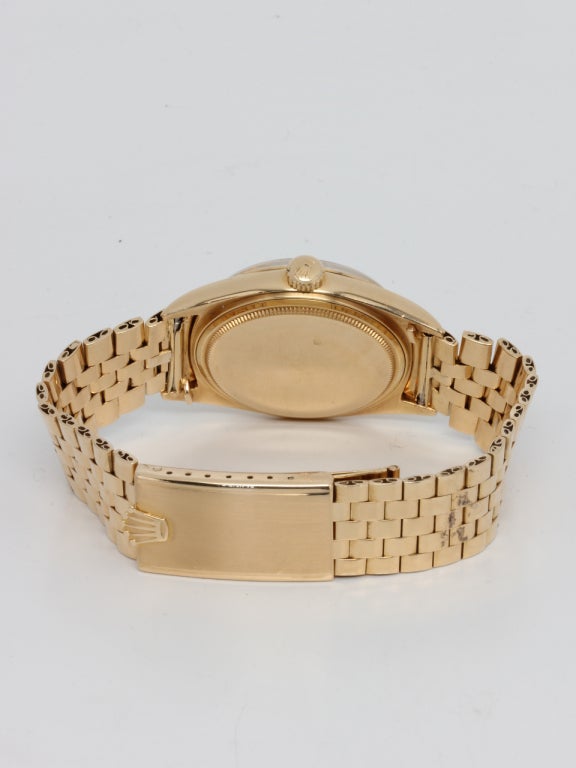Men's Rolex Yellow Gold Datejust Wristwatch circa 1965