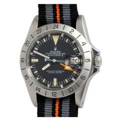 Rolex Stainless Steel Steve McQueen Explorer II Wristwatch circa 1978