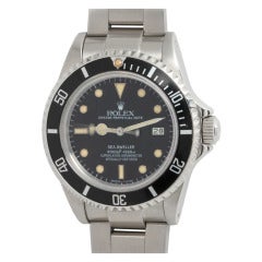 Retro Rolex Stainless Steel Sea Dweller Wristwatch circa 1982