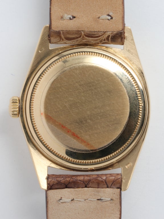 Women's or Men's Rolex Yellow Gold Datejust Wristwatch circa 1979