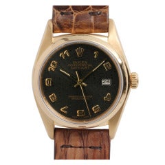 Vintage Rolex Yellow Gold Datejust Wristwatch circa 1979