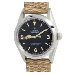 Vintage Rolex Stainless Steel Explorer Wristwatch Ref 1016 circa 1969