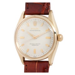 Rolex Yellow Gold Oyster Perpetual Wristwatch circa 1956