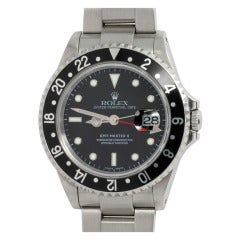 Rolex Stainless Steel GMT-Master II Wristwatch Ref 16710 circa 2002
