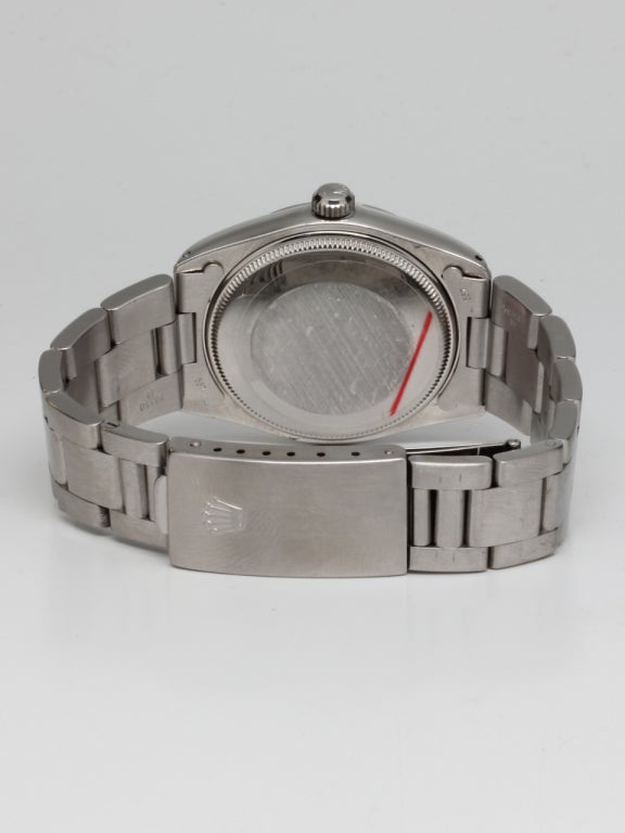 Rolex Stainless Steel Oyster Perpetual Airking Wristwatch circa 1987 1