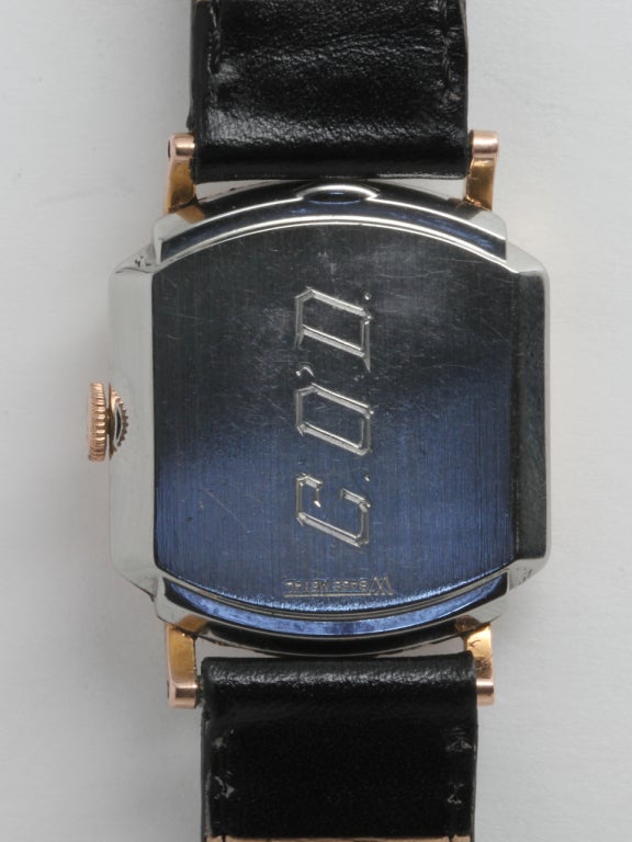 Gruen Gilt Veri-Thin Wristwatch circa 1940s In Excellent Condition In West Hollywood, CA