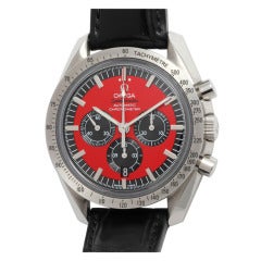 Omega Stainless Steel Speedmaster Michael Schumacher Legend Wristwatch circa 2012