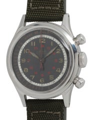 Used Mido Stainless Steel Multicentograph Wristwatch, circa 1950's