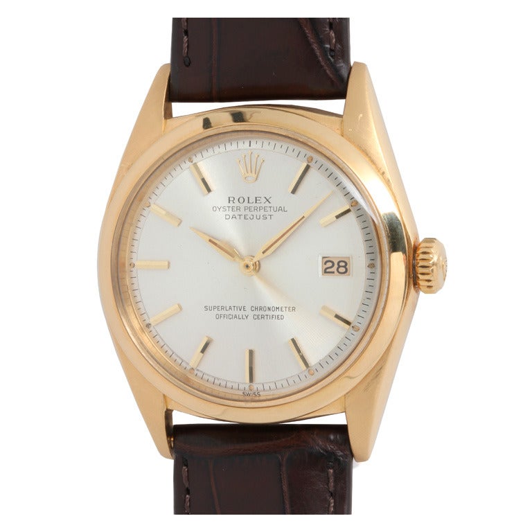 Rolex Yellow Gold Datejust Wristwatch circa 1964