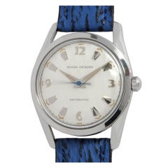 Vintage Nivada Grenchen Stainless Steel Antarctic Wristwatch circa 1960s