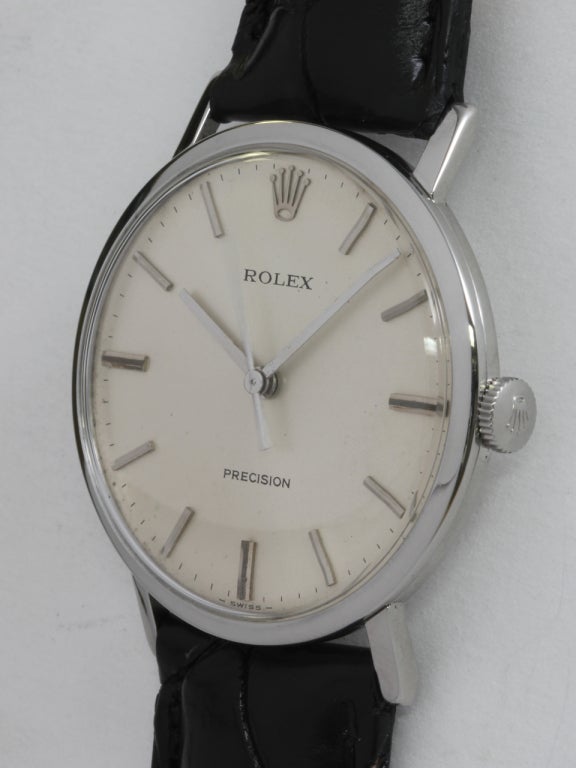 Rolex Stainless Steel Wristwatch circa 1960s In Excellent Condition In West Hollywood, CA