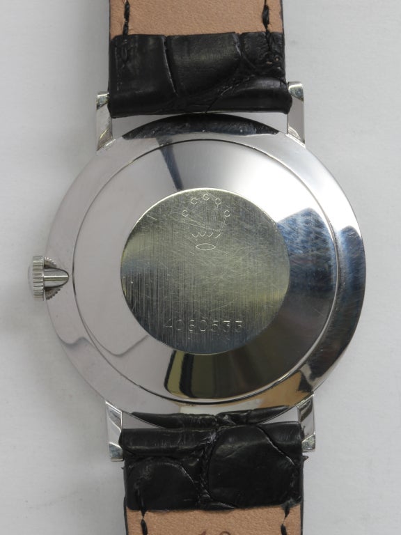 Women's or Men's Rolex Stainless Steel Wristwatch circa 1960s