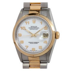 Rolex Stainless Steel and Gold  Datejust Wristwatch circa 2003