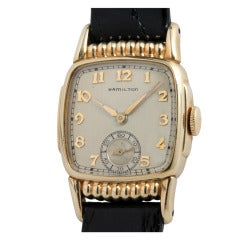 Hamilton Gold-Filled Russel Cushion Wristwatch circa 1930s