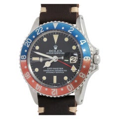 Rolex Stainless Steel GMT-Master Wristwatch circa 1972