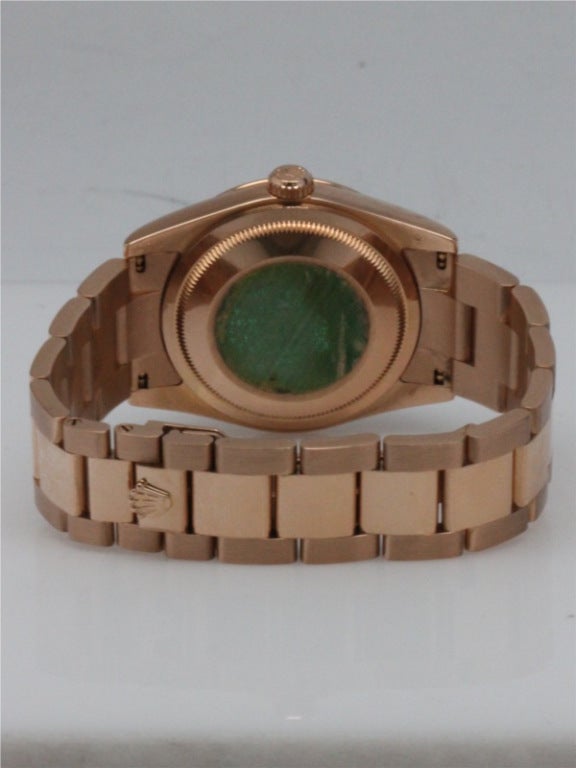 Women's or Men's Rolex Rose Gold Day-Date President Wristwatch circa 2002