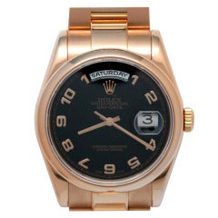 Rolex Rose Gold Day-Date President Wristwatch circa 2000