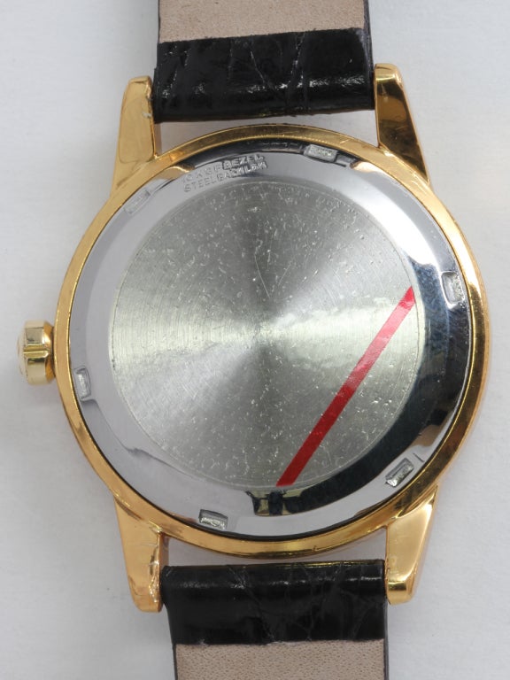 Men's Omega Gilt and Stainless Steel Seamaster Wristwatch circa 1950s