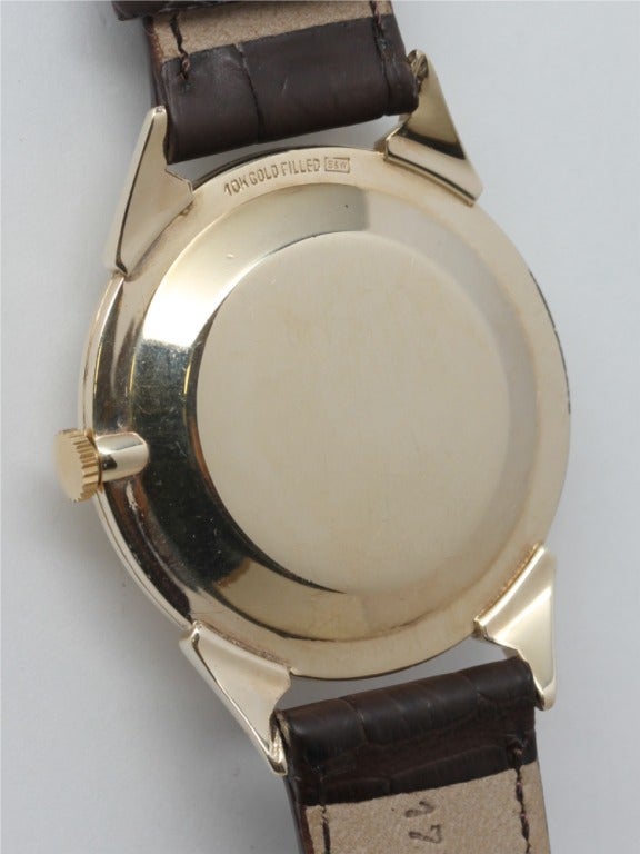 Women's or Men's Longines Gold-Filled Wristwatch circa 1950s