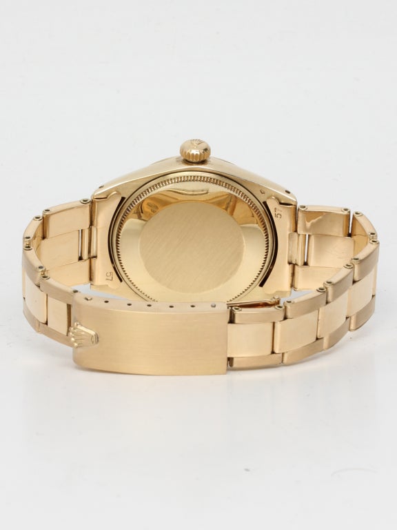 Men's Rolex Gold Oyster Perpetual Wristwatch circa 1963