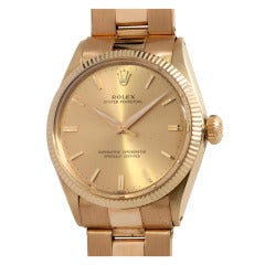 Rolex Gold Oyster Perpetual Wristwatch circa 1963