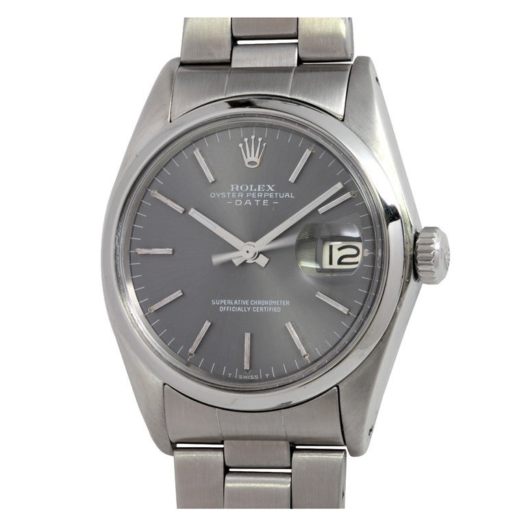 Rolex Stainless Steel Date Wristwatch circa 1977