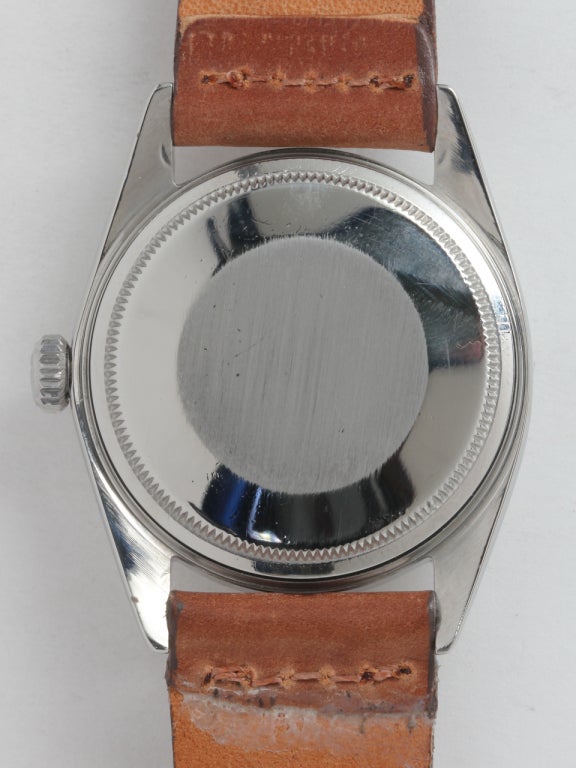 Men's Rolex Stainless Steel Datejust Wristwatch circa 1967