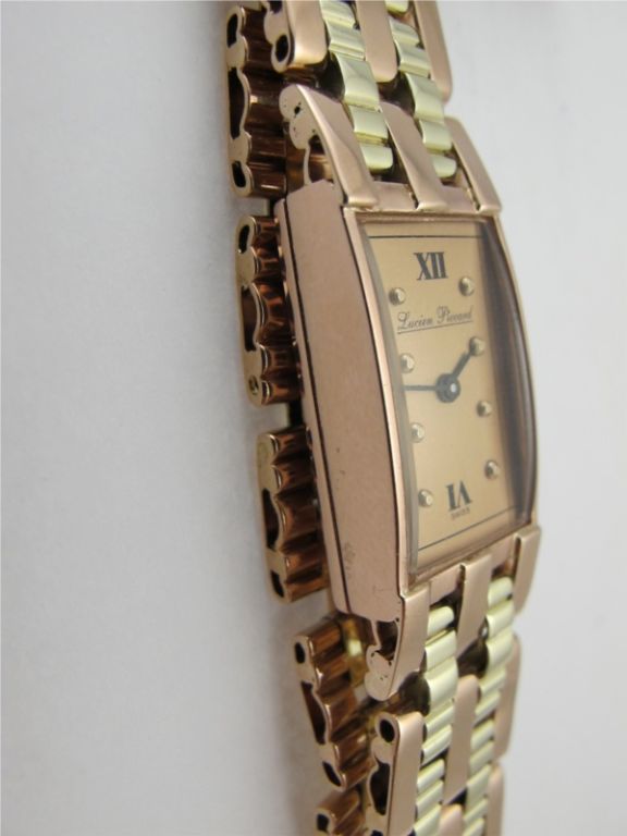 lucien piccard 14k gold ladies watch