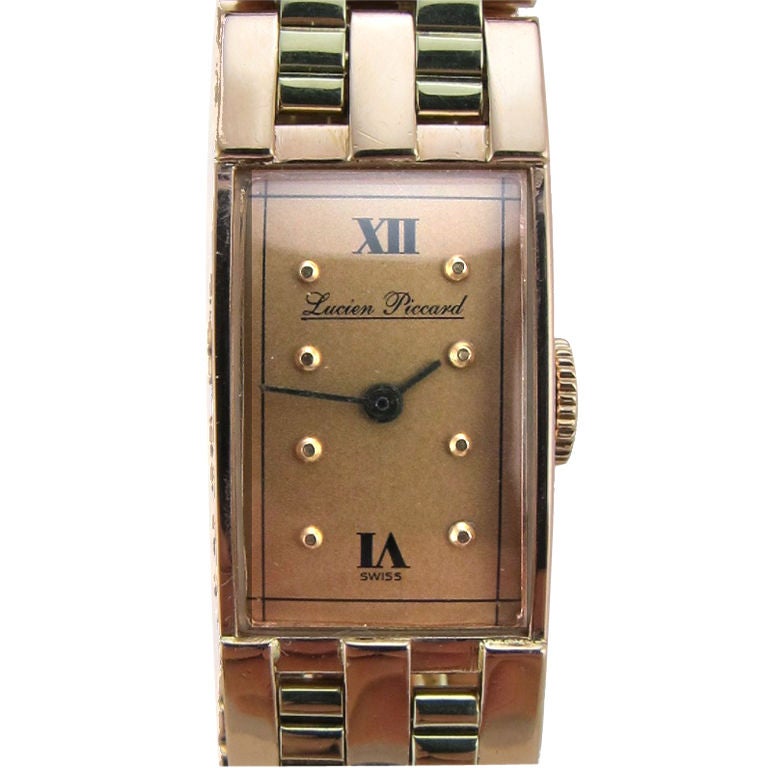 Lucien Piccard 14K 2 tone Pink & Green gold circa 1940's