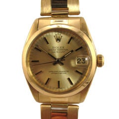 Rolex 18K YG Midsize Datejust ref# 6827 c.1979