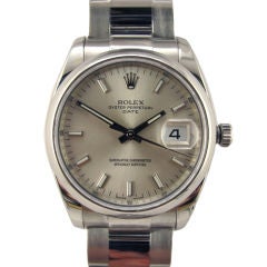 Man's Rolex SS Oyster Perpetual Date ref# 115200  c.2007
