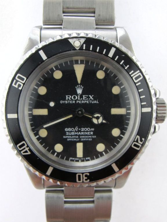 Rolex SS Submariner ref# 5512 circa 1978 Maxi Dial