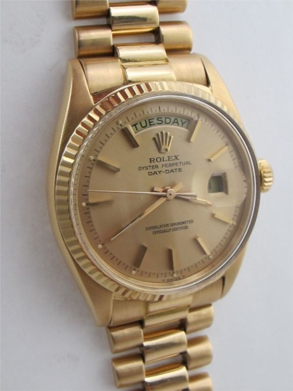 Rolex 18K PG Day Date President ref# 1803 circa 1970's 1