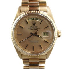 Rolex 18K PG Day Date President ref# 1803 circa 1970's