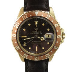 Rolex 18K YG GMT-MASTER ref# 1675 circa 1977