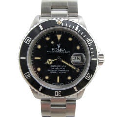 Rolex SS Submariner ref # 16800 serial # 8.6 million circa 1985