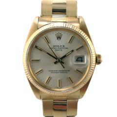 Rolex 14K YG Oyster Perpetual Date ref. 1503 c. 1978