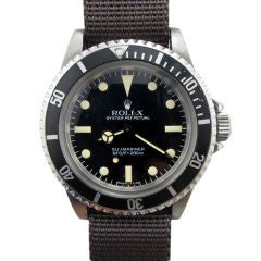 Vintage Rolex SS Submariner ref # 5513 serial# 8.2 million circa 1983