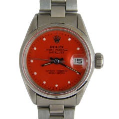 Rolex Stainless Steel Custom Dial Oyster Perpetual Date  c.1967